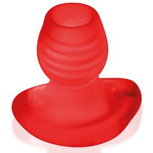 Oxballs - Glowhole 2 Holle Buttplug met LED - Rood Large