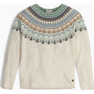 Royal Robbins Westlands Fairisle Crew - Trui - Dames - Sand Dollar Mariposa - Maat M