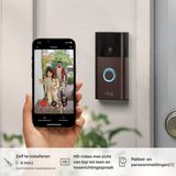Ring Battery Video Doorbell - VB - EU, Bronze, Home, 2-way, 1920 x 1080 pixels, 155°, 1080p