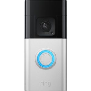 Ring Battery Video Doorbell Plus - slimme deurbel - top tot teen zicht - batterij - 1536p HD+ video - zilver Kunststof RN053