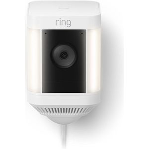 Ring Spotlight Cam Plus Plug-In - Netzwerk-Überwachungskamera - Außenbereich - witterungsbeständig - Farbe (Tag&Nacht) - 1080p