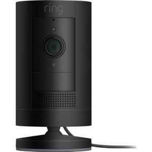 Ring Buitencamera met stekkeradapter (Stick Up Cam) | HD-beveiligingscamera met tweeweg-audio, doehet-zelf-installatie | Ring Protect-proefperiode (30 dagen gratis)