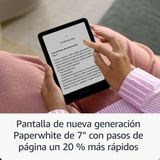 Der neue Amazon Kindle Paperwhite (16 GB) – Unser schnellster Kindle, mit neuem 7-Zoll-Display und wochenlanger Akkulaufzeit – mit Werbung – rosa