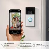 Ring Battery Video Doorbell - SN - EU, Nickel, Satin steel, Home, 2-way, 1920 x 1080 pixels, 155°, 1080p