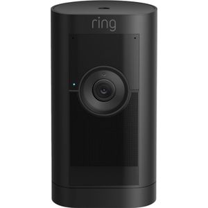 Ring Stick Up Cam Pro Plug-In - Beveilingscamera op Adapter - Binnen en Buiten - Zwart - zwart Kunststof RN062