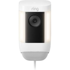 Maak kennis met de Ring Spotlight Cam Pro Plug-in van Amazon | 1080p HD-video met HDR, 3D-bewegingsdetectie, vogelperspectief, LED-schijnwerpers, doe-het-zelf-installatie