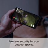 Ring Spotlight Cam Pro Batterij Beveiligingscamera 2K video Zwart