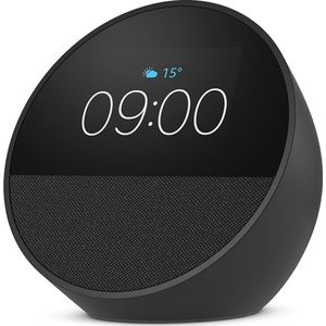 Amazon - Echo Spot - Bluetooth-luidspreker - Zwart - Slimme Speaker