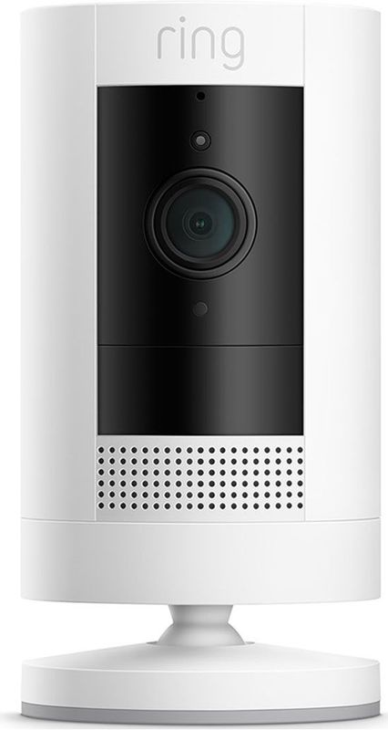 Ring Stick Up Cam Batterij - Beveiligingscamera - Draadloos - Wit