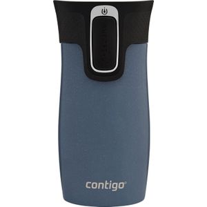 Contigo West Loop Autoseal mini reismok roestvrij staal geïsoleerde fles lekvrij koffiemok met gemakkelijk schoon te maken BPA-vrij deksel, Lakeside, 300 ml