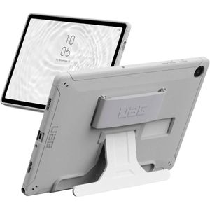 UAG Ontworpen voor Samsung Galaxy Tab A9 Plus Case 11 inch SM-X216B Scout w/Handstrap & Kickstand Gezondheidszorg Wit/Grijs, Robuuste Militaire Dropproof Beschermhoes door URBAN ARMOR GEAR