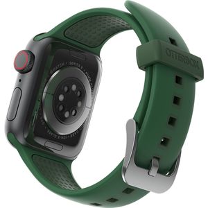 OtterBox All Day armband voor Apple Watch Series 9/8/7/6/SE 2e gen/SE 1e gen/5/4/3-38 mm/40 mm/41 mm, reservearmband van duurzame zachte siliconen voor Apple Watch, donkergroen