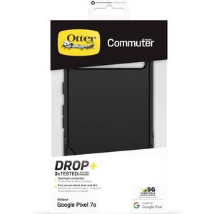OtterBox Commuter Google Pixel 7a Schokbestendig Hoesje Zwart