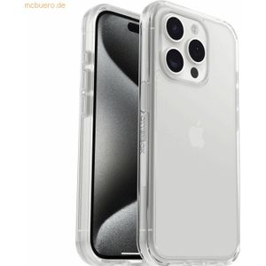 OtterBox Symmetry Clear Case voor iPhone 15 Pro, Schokbestendig, Valbestendig, Dunne beschermende hoes, 3x getest volgens militaire standaard, Transparent