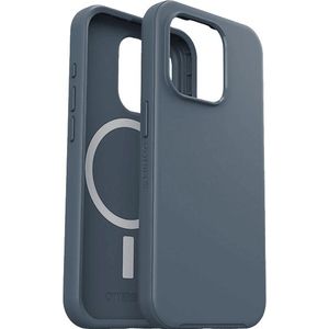 OtterBox Symmetry MagSafe beschermhoes voor iPhone 15 Pro, schokbestendig, valbescherming, dunne beschermhoes, ondersteunt 3 x meer vallen dan militaire standaard, blauw