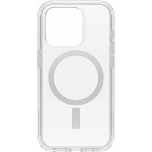 OtterBox Symmetry Clear Beschermhoes voor iPhone 15 Pro, schokbestendig, valbescherming, dun, ondersteunt 3 x meer vallen dan militaire standaard, Stardust