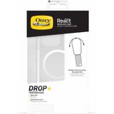 OtterBox React Necklace hoesje met MagSafe voor iPhone 15 Pro, ultradunne beschermhoes met verstelbare en afneembare kettingriem, getest volgens militaire standaard, Transparent