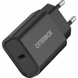 OtterBox Standard EU 20W USB-C PD-wandoplader, Snelle oplader voor smartphone en tablet, getest op vallen, robuust, ultraduurzaam, Zwart