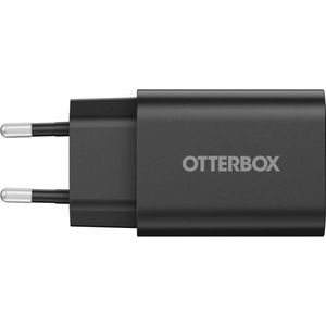 OtterBox Standard EU 30W USB-C PD-wandoplader, Snelle oplader voor smartphone en tablet, getest op vallen, robuust, ultraduurzaam, Zwart