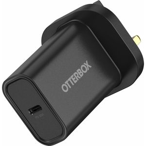 OtterBox EU Standard 65 W USB-C PD GaN wandlader 2 poorten, 45 W USB-C PD + 20 W USB-C PD, Fast Charge voor smartphone en tablet, valbestendig, robuust, extreem duurzaam, zwart