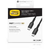 Otterbox - USB-C Naar USB-C Kabel - Zwart - 1 Meter - 60W Power Delivery, 480 Mb/s