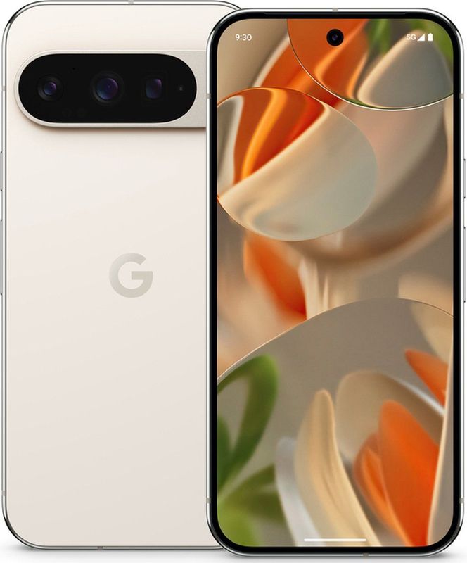 Google - Pixel 9 Pro - Smartphone - Wit - 128 GB - 6.30 inch - Dubbele SIM