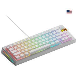 Glorious Gaming GMMK 3 HE 65% Prebuilt toetsenbord Gamen USB QWERTY Amerikaans Engels Wit