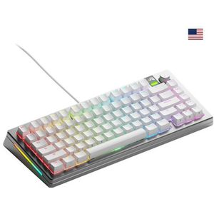 Glorious Gaming GMMK 3 PRO 75% Prebuilt toetsenbord Gamen USB QWERTY Amerikaans Engels Zilver