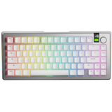 Glorious Gaming GMMK 3 PRO 75% Prebuilt toetsenbord Gamen USB + RF Wireless + Bluetooth QWERTY Amerikaans Engels Zilver