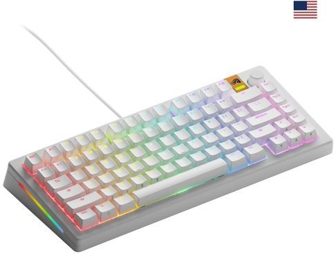 Glorious Gaming GMMK 3 HE 75% Prebuilt toetsenbord Gamen USB QWERTY Amerikaans Engels Wit