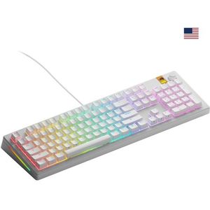 Glorious Gaming GMMK 3 HE 100% Prebuilt toetsenbord Gamen USB QWERTY Amerikaans Engels Wit