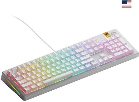 Glorious Gaming GMMK 3 HE 100% Prebuilt toetsenbord Gamen USB QWERTY Amerikaans Engels Wit