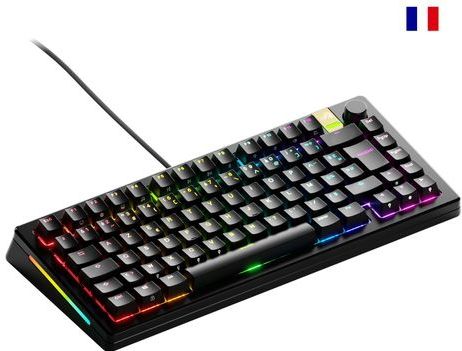 Glorious Gaming GMMK 3 PRO HE 75% Prebuilt toetsenbord Gamen USB AZERTY Frans Zwart