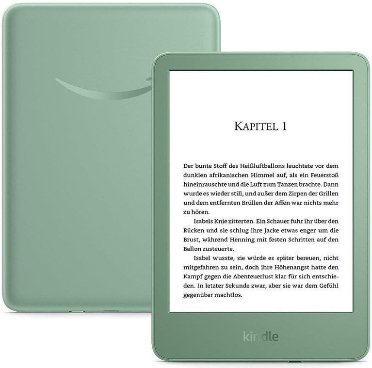 Amazon - Kindle - E-reader - Matcha-groen - 16 GB Opslag, Reflectievrij Scherm, Verlichting Aan De Voorkant