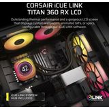 Corsair AIO iCUE LINK TITAN 360 RX - 360 mm Radiator - Zwart