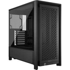 CORSAIR FRAME 4000D ATX-modulaire behuizing, middelgroot, hoge luchtstroom, InfiniRail™ ventilatormontagesysteem, ASUS BTF, MSI Project Zero, Gigabyte Project Stealth - zwart