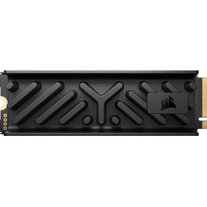 CORSAIR MP700 ELITE 2 TB PCIe 5.0 x4 NVMe M.2 SSD - Aluminium koellichaam inbegrepen - tot 10,000MB/sec - Hoge Dichtheid 3D TLC NAND - M.2 2280 - DirectStorage Compatibel - Zwart