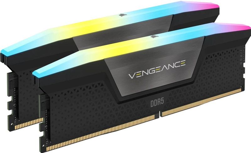 CORSAIR Vengeance DDR5 RAM 32GB (2x16GB) 6400MHz CL36-48-48-104 1.35V AMD Expo Intel XMP 3.0 Desktop-Arbeitsspeicher – Grau (CMK32GX5M2B6400Z36)
