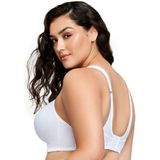 Glamorise - Camisole - Wit - Ademend Mesh-Design - Versterkte Cups