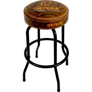 Ortega Guitars Gewatteerde kruk, geschikt voor podium, bar, studio, showroom, hoogte 76 cm, vintage bruin (OBS30V2)
