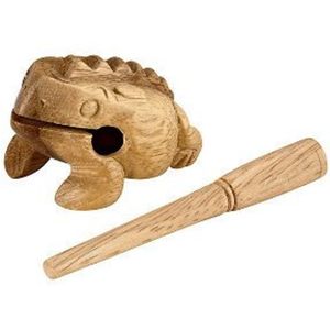 Meinl NINO517 Guiro Frog Holzfrosch X-Small - Hand percussie voor kinderen