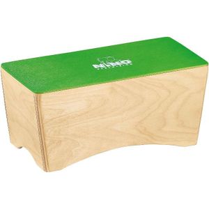 Nino Percussion NINO931GR Bongo cajon met groen oppervlak natuur corpus