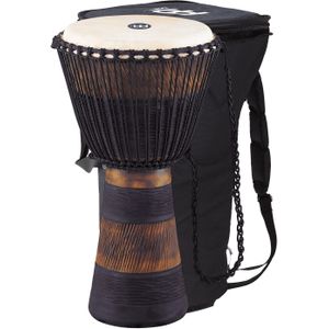 Meinl Percussion Earth Rhythm Djembe - Sehr große Handtrommel - Inklusive Tasche - Durchmesser 13 Zoll - Mahagoni, Mehrfarbig (ADJ3-XL+BAG)