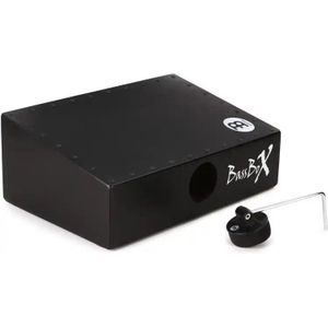 Meinl Percussion Bassbox geluidseffect-instrument - voetinstrument met basgeluid - met geluidsopening - inclusief hamer - Baltische berk, zwart (BASSBOX)