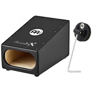 Meinl Percussion Snarebox Soundeffekt Instrument - Fußinstrument mit Snare Sound - Inklusive Schlägel - Baltische Birke, Schwarz (SNAREBOX)