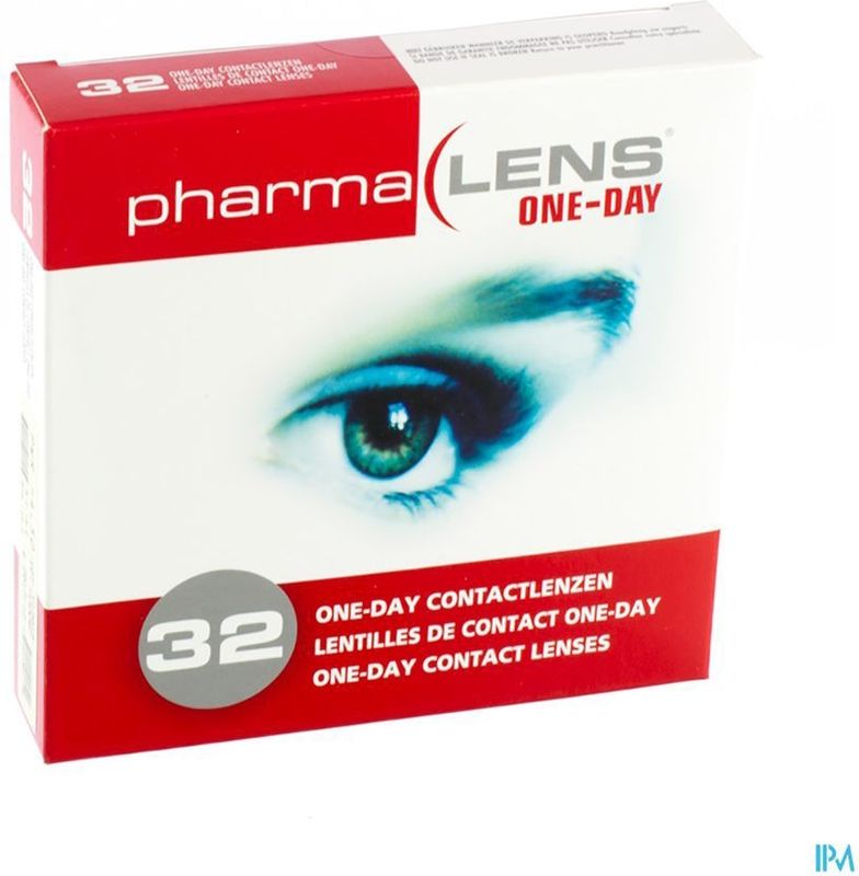 PharmaLENS - Daglenzen - +1,25 - 32 Stuks - UV-Blocking - Diameter 14,22 mm