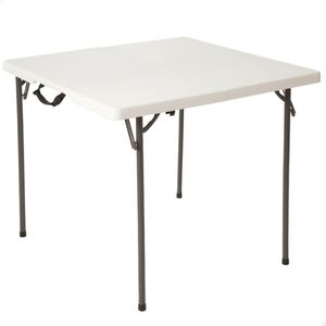 Lifetime - Opvouwbare Tuintafel - Grijs - Polyethyleen - 86x86x73.5 Cm