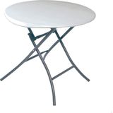 Table Klapptisch Lifetime Weiß kreisförmig Stahl Kunststoff 83 x 73,5 cm