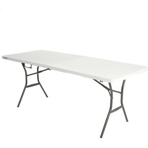 Lifetime 184x76x73.5 Cm Uv100 Ultra-resistant Folding Table Wit