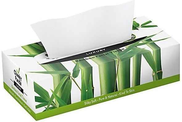 Bamboe Tissues Box 100 % gemaakt van bamboe - The Cheeky panda - 2-Pack - 80 vellen per pack